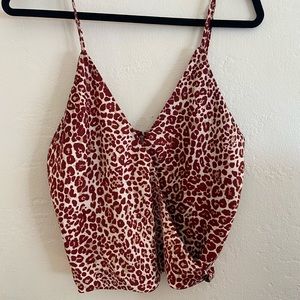 Red Leopard Tank Top